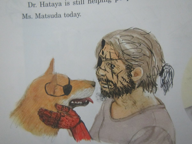 Illustration for article titled Los estudiantes japoneses tienen un talento especial para dibujar encima de sus libros de texto